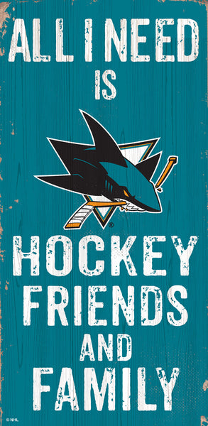 San Jose Sharks 0738-Friends and Family 6x12