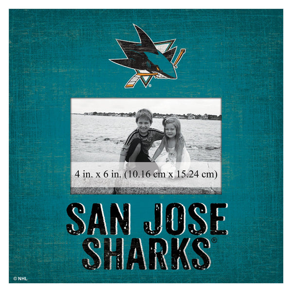 San Jose Sharks 0739-Team Name 10x10 Frame