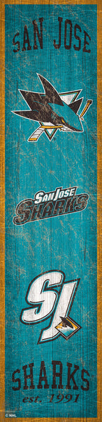 San Jose Sharks 0787-Heritage Banner 6x24
