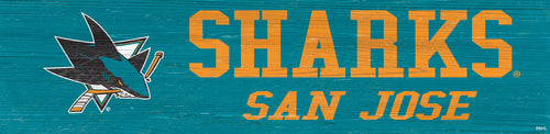 San Jose Sharks 0846-Team Name 6x24