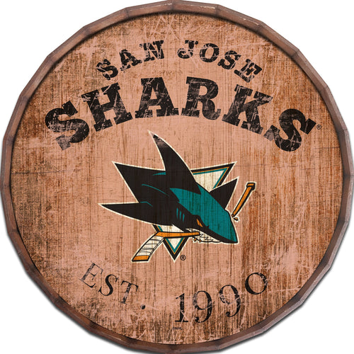San Jose Sharks 0938-Est date barrel top 16"