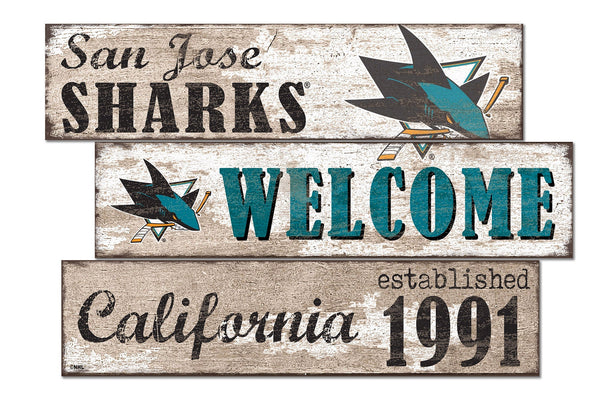 San Jose Sharks 1027-Welcome 3 Plank