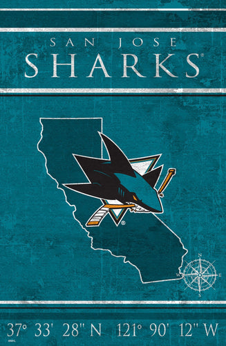 San Jose Sharks 1038-Coordinates 17x26