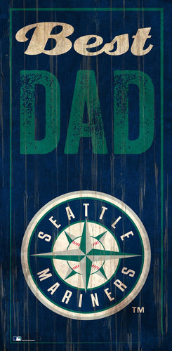 Seattle Mariners 0632-Best Dad 6x12