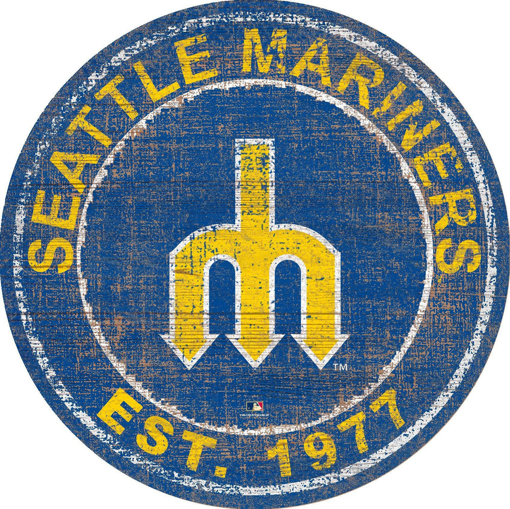 Seattle Mariners 0744-Heritage Logo Round