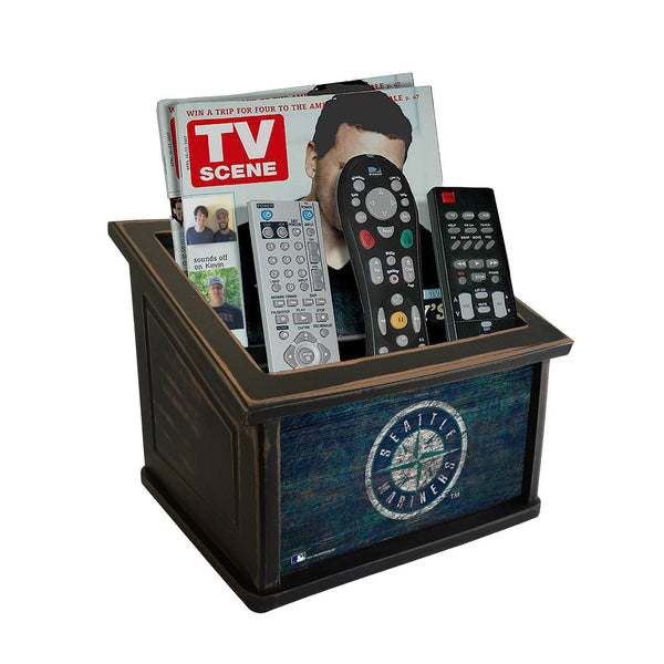 Seattle Mariners 0764-Distressed Media Organizer w/ Team Color