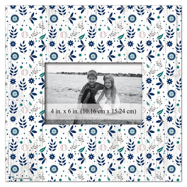 Seattle Mariners 1004-Floral Pattern 10x10 Frame