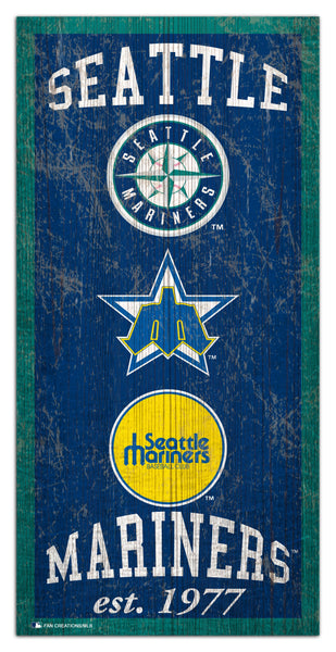 Seattle Mariners 1011-Heritage 6x12