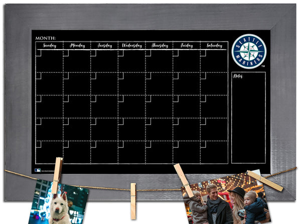 Seattle Mariners 1014-Monthly Chalkboard with frame  & clothespins