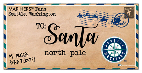Seattle Mariners 1051-To Santa 6x12