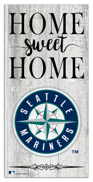 Seattle Mariners 2025-6X12 Whitewashed Home Sweet Home Sign