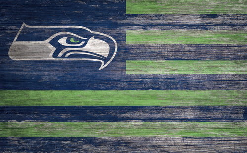 Seattle Seahawks 0940-Flag 11x19