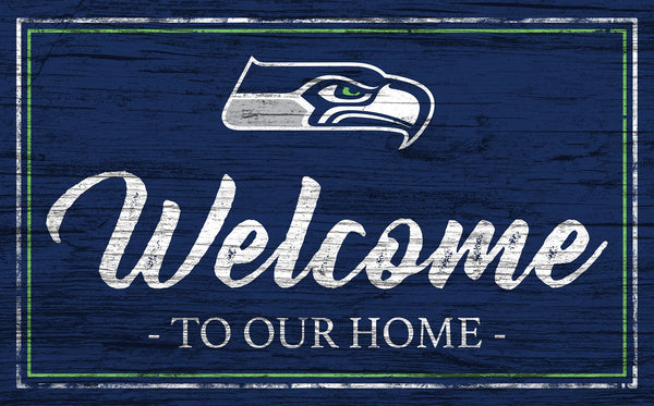 Seattle Seahawks 0977-Welcome Team Color 11x19