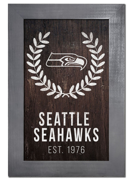 Seattle Seahawks 0986-Laurel Wreath 11x19