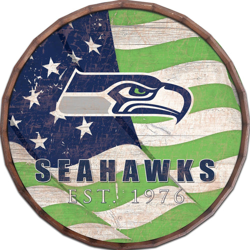 Seattle Seahawks 1002-Flag Barrel Top 16"