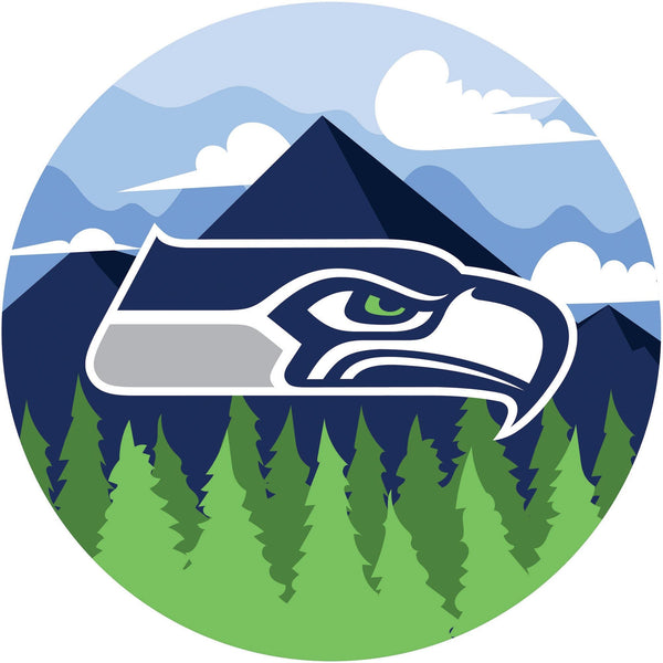 Seattle Seahawks 1018-Landscape 12in Circle