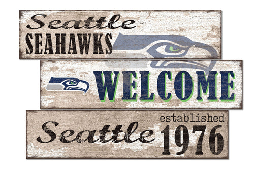 Seattle Seahawks 1027-Welcome 3 Plank