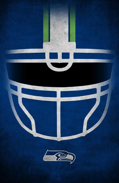 Seattle Seahawks 1036-Ghost Helmet 17x26