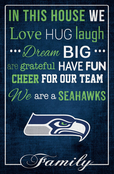 Seattle Seahawks 1039-In This House 17x26