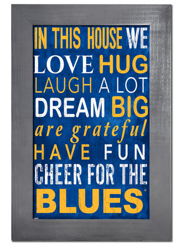St. Louis Blues 0725-Color In This House 11x19