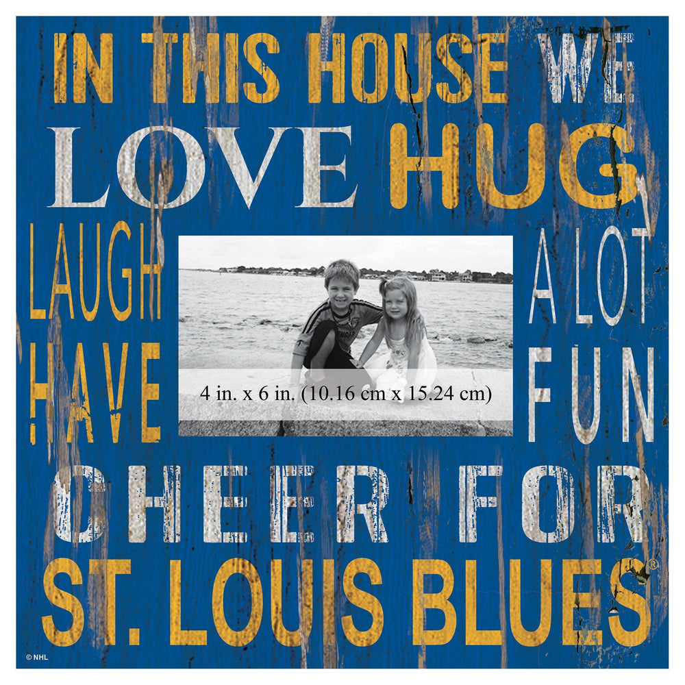 St. Louis Blues 0734-In This House 10x10 Frame