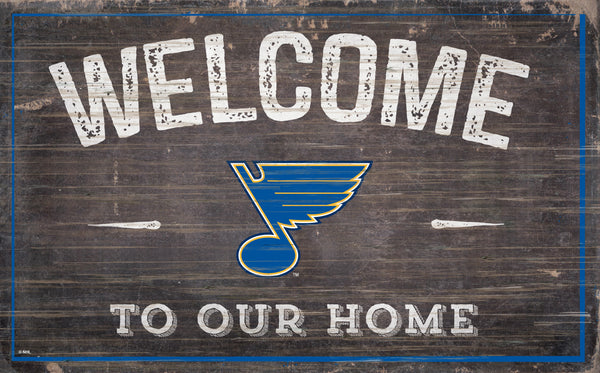 St. Louis Blues 0913-11x19 inch Welcome Sign