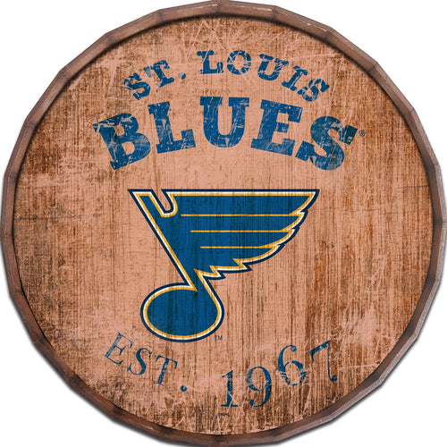 St. Louis Blues 0938-Est date barrel top 16"