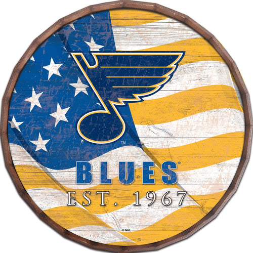St. Louis Blues 1002-Flag Barrel Top 16"