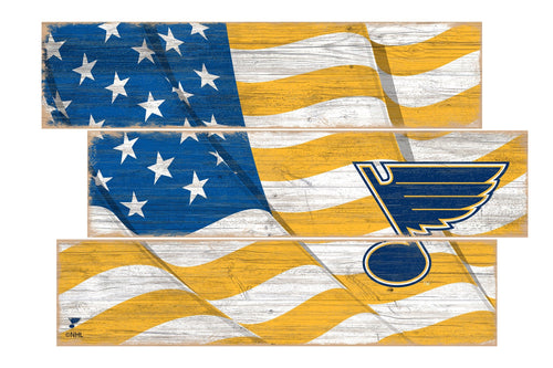 St. Louis Blues 1028-Flag 3 Plank