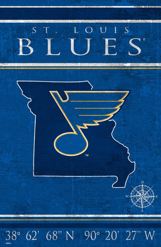 St. Louis Blues 1038-Coordinates 17x26