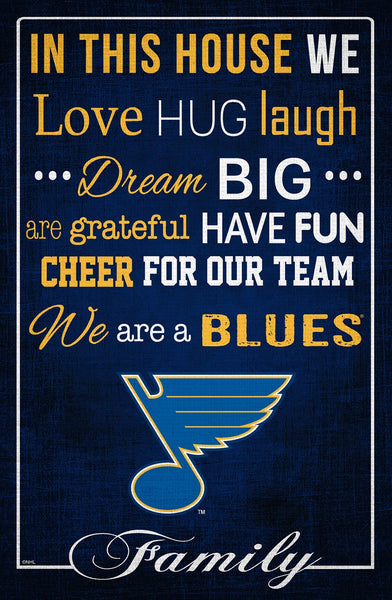 St. Louis Blues 1039-In This House 17x26