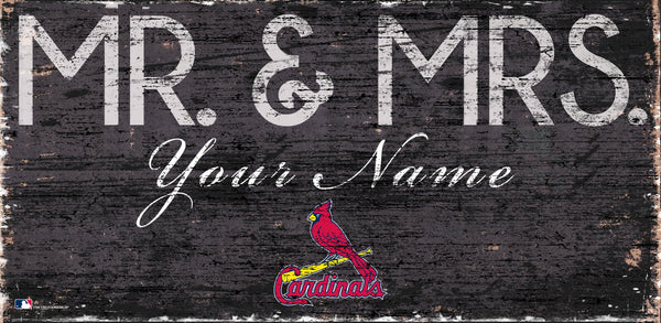 St. Louis Cardinals 0732-Mr. and Mrs. 6x12
