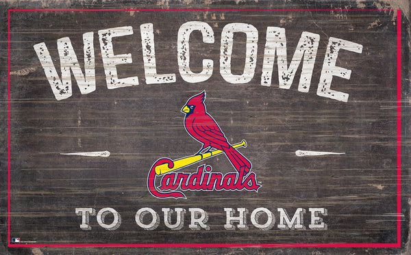 St. Louis Cardinals 0913-11x19 inch Welcome Sign