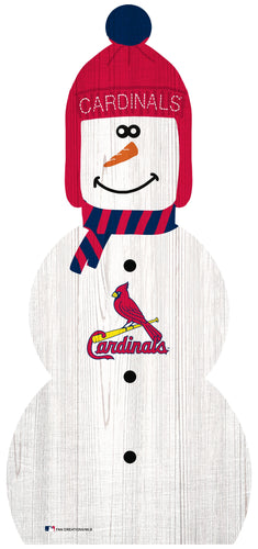 St. Louis Cardinals 0926-Snowman 33in Leaner