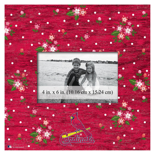 St. Louis Cardinals 0965-Floral 10x10 Frame