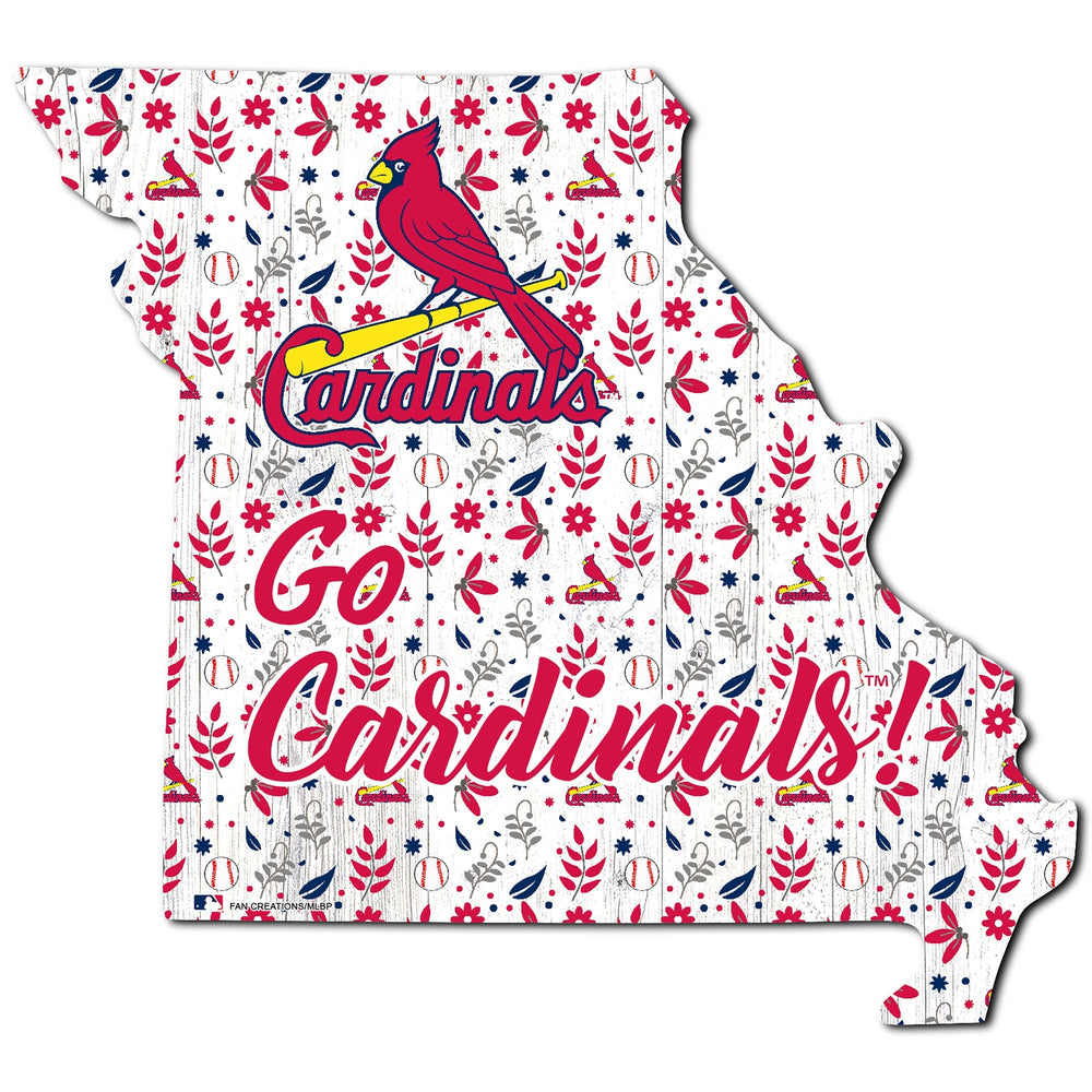 St. Louis Cardinals 0974-Floral State - 12"