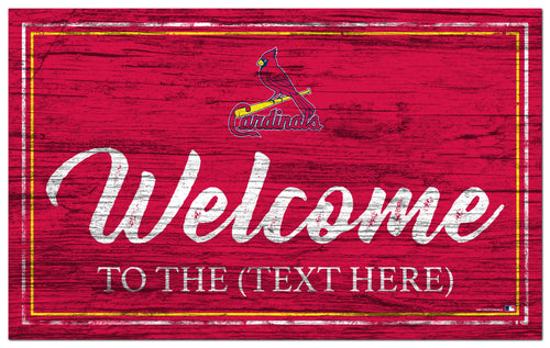 St. Louis Cardinals 0977-Welcome Team Color 11x19
