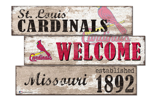 St. Louis Cardinals 1027-Welcome 3 Plank