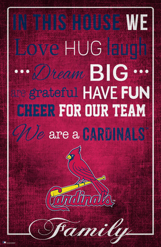 St. Louis Cardinals 1039-In This House 17x26