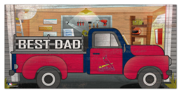 St. Louis Cardinals 1078-6X12 Best Dad truck sign