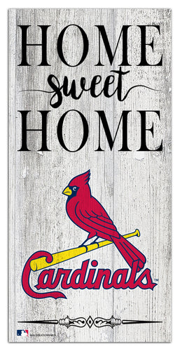 St. Louis Cardinals 2025-6X12 Whitewashed Home Sweet Home Sign