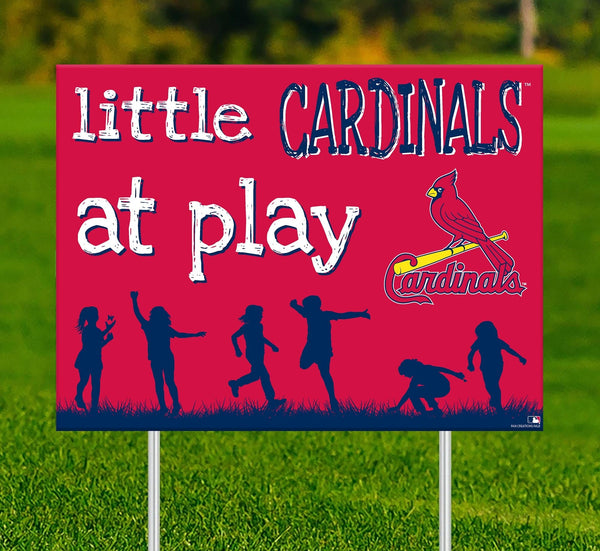 St. Louis Cardinals 2031-18X24 Little fans at play 2 sided yard sign