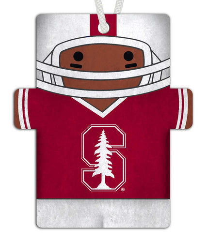 Stanford 0988-Football Player Ornament 4.5in