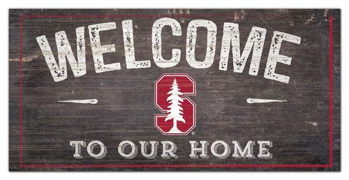 Stanford Cardinal 0654-Welcome 6x12