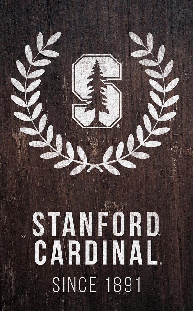 Stanford Cardinal 0986-Laurel Wreath 11x19