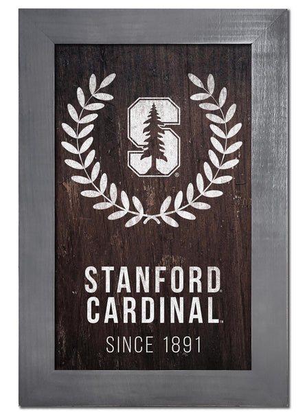 Stanford Cardinal 0986-Laurel Wreath 11x19