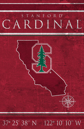 Stanford Cardinal 1038-Coordinates 17x26