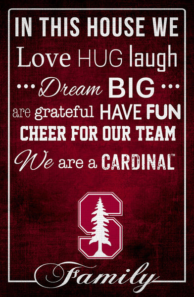 Stanford Cardinal 1039-In This House 17x26