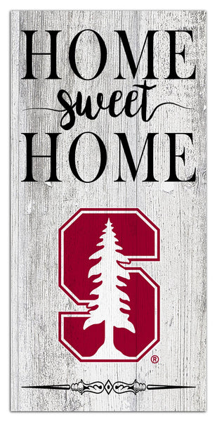 Stanford Cardinal 2025-6X12 Whitewashed Home Sweet Home Sign