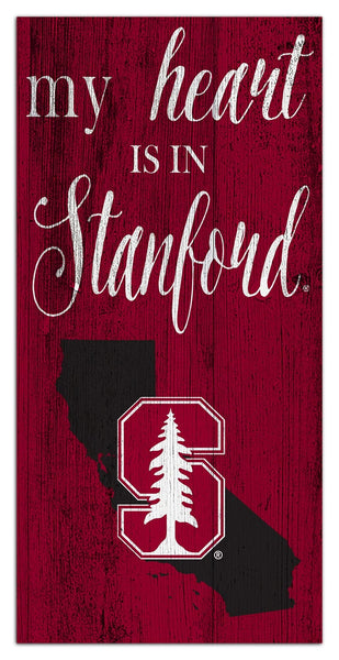 Stanford Cardinal 2029-6X12 My heart state sign